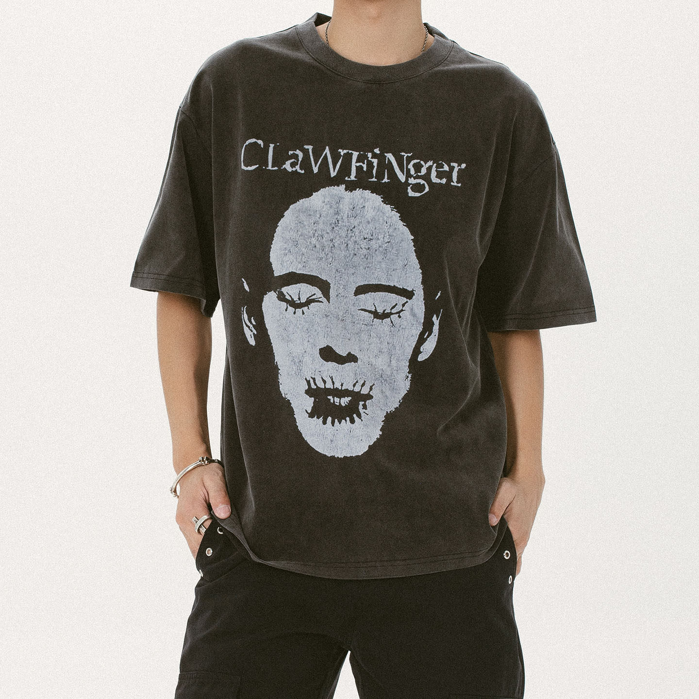 KV聋盲瞎宽松短袖vintage