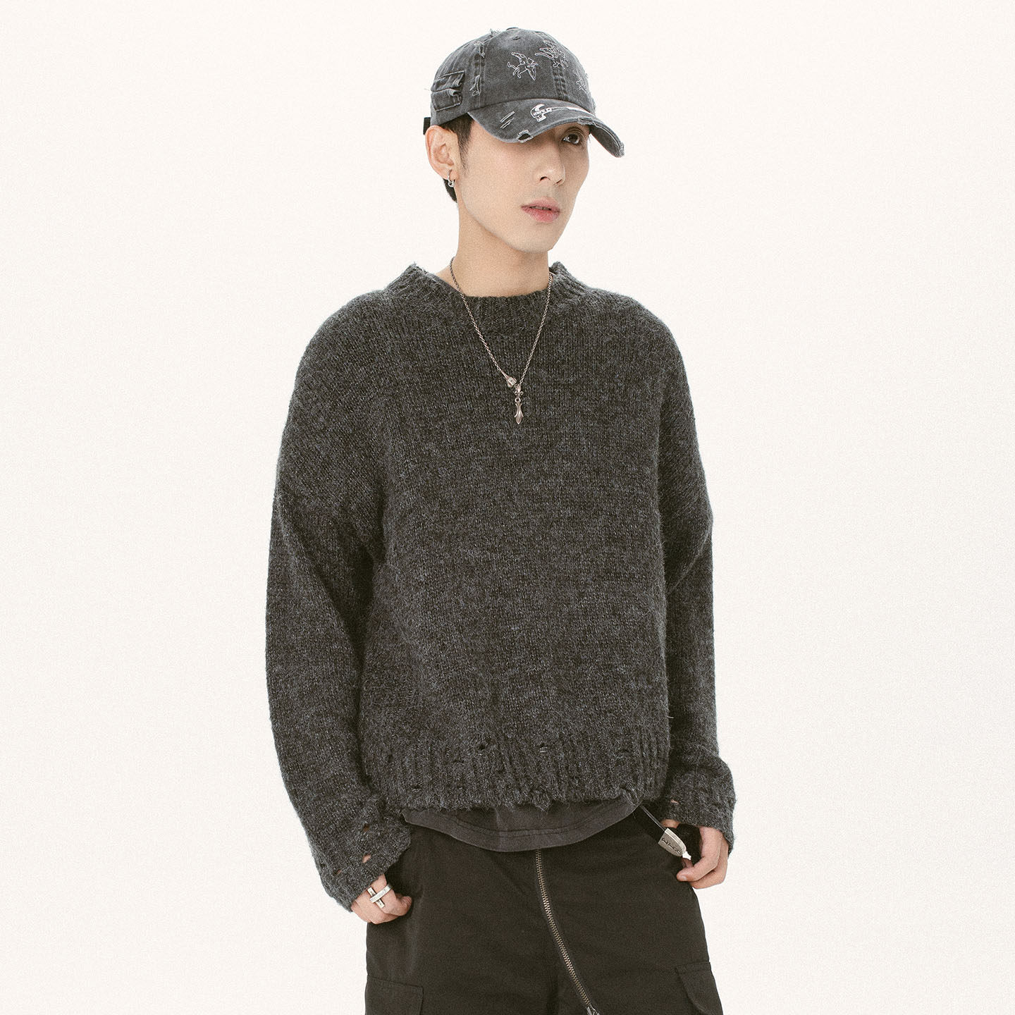 KV羊毛马海毛毛衣破坏徽章