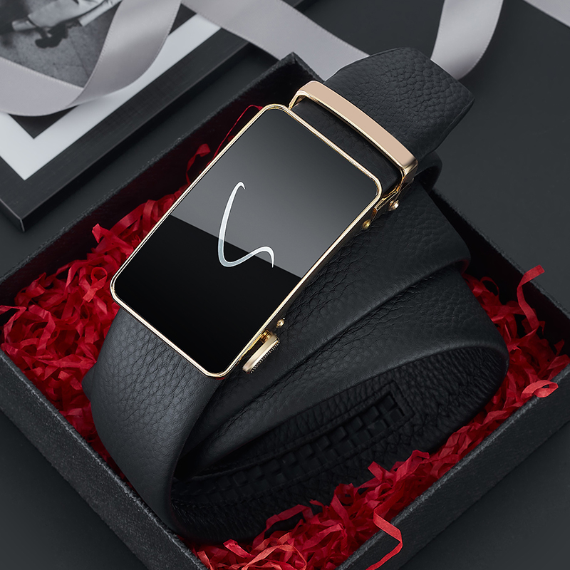 头层牛皮经典男士时尚Ctega Kenta皮带S同款自动扣CK-10男士腰带