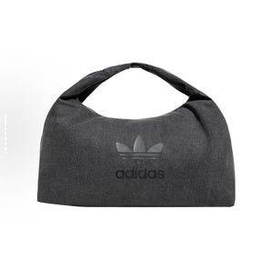 adidas 标志拉链开合 大容量 棉质 云朵包腋下包手提包 常规 黑色