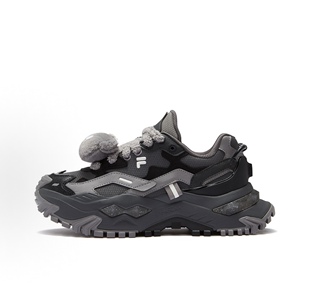 FILA FUSION斐乐潮牌 BIANCO 硬糖 舒适百搭 增高 女款 黑粉紫