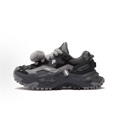 FILA FUSION斐乐潮牌 BIANCO 硬糖 舒适百搭 增高 女款 黑粉紫
