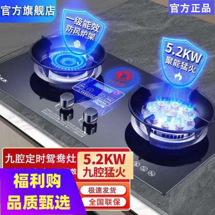 持家好太太燃气灶双灶家用嵌入式台式天然气液化气煤气双灶猛火
