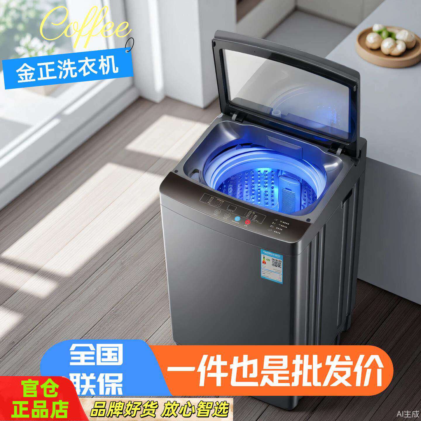 金正洗衣机清洗机全自动家用小型迷你波轮宿舍用洗脱烘一体租房