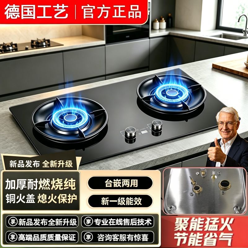德国高端家用瓦斯炉双口