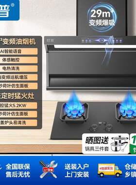 欧普抽油烟机瓦斯炉套装