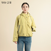 外套商场同款 燕姿服饰春季 百搭连帽长袖 冲锋衣休闲短款 新款 时尚