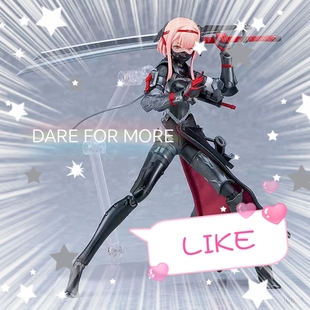 日系女武士可动手办 动漫可换装关节人偶 二次元模型摆件 美少女