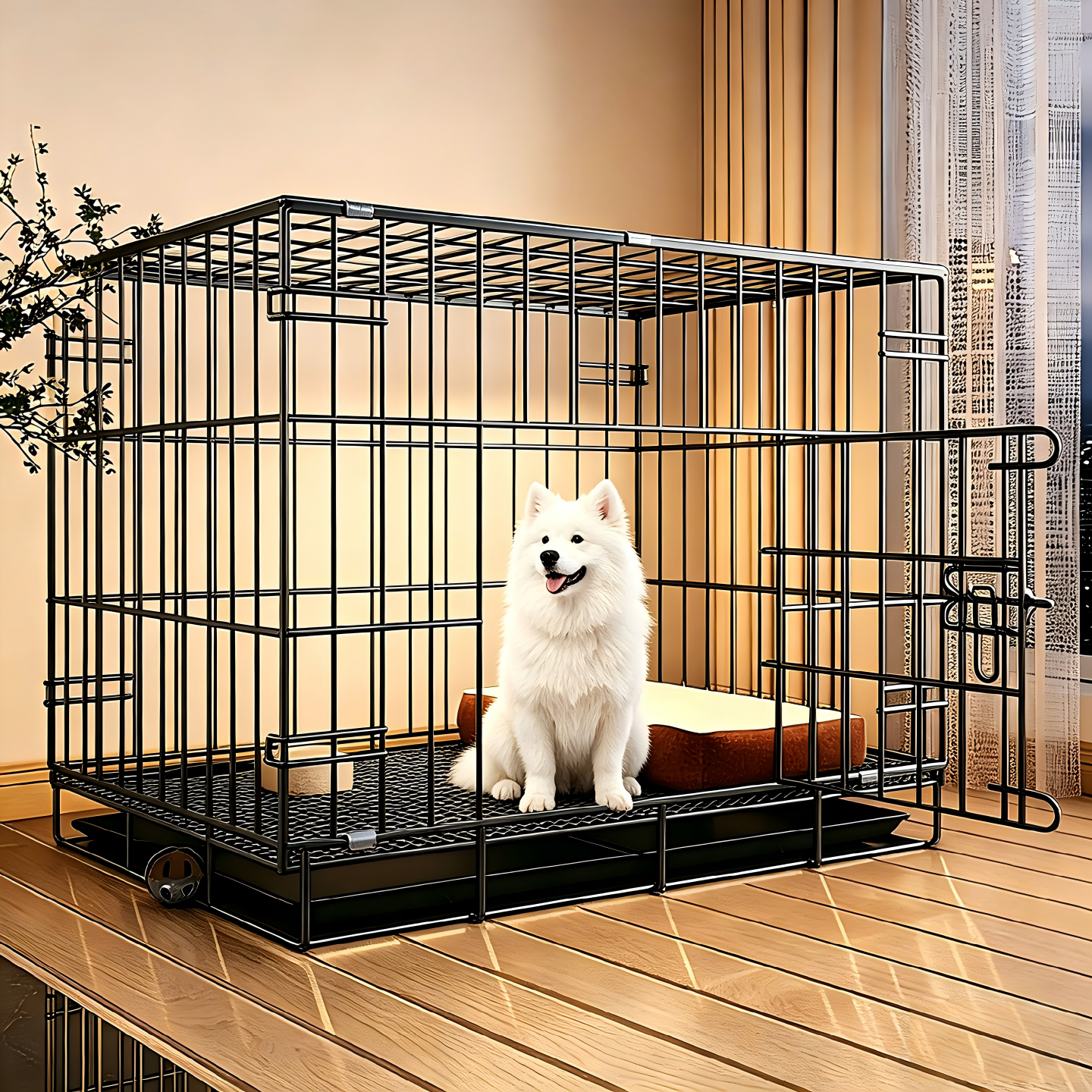 狗笼子小型犬室内带厕所围栏泰迪比熊中型犬柯基边牧宠物专用狗窝