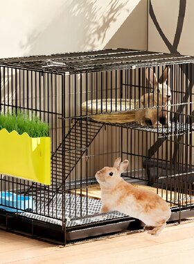 兔子笼子家用室内专用特大号荷兰猪笼龙猫笼仓鼠宠物笼带厕所兔笼