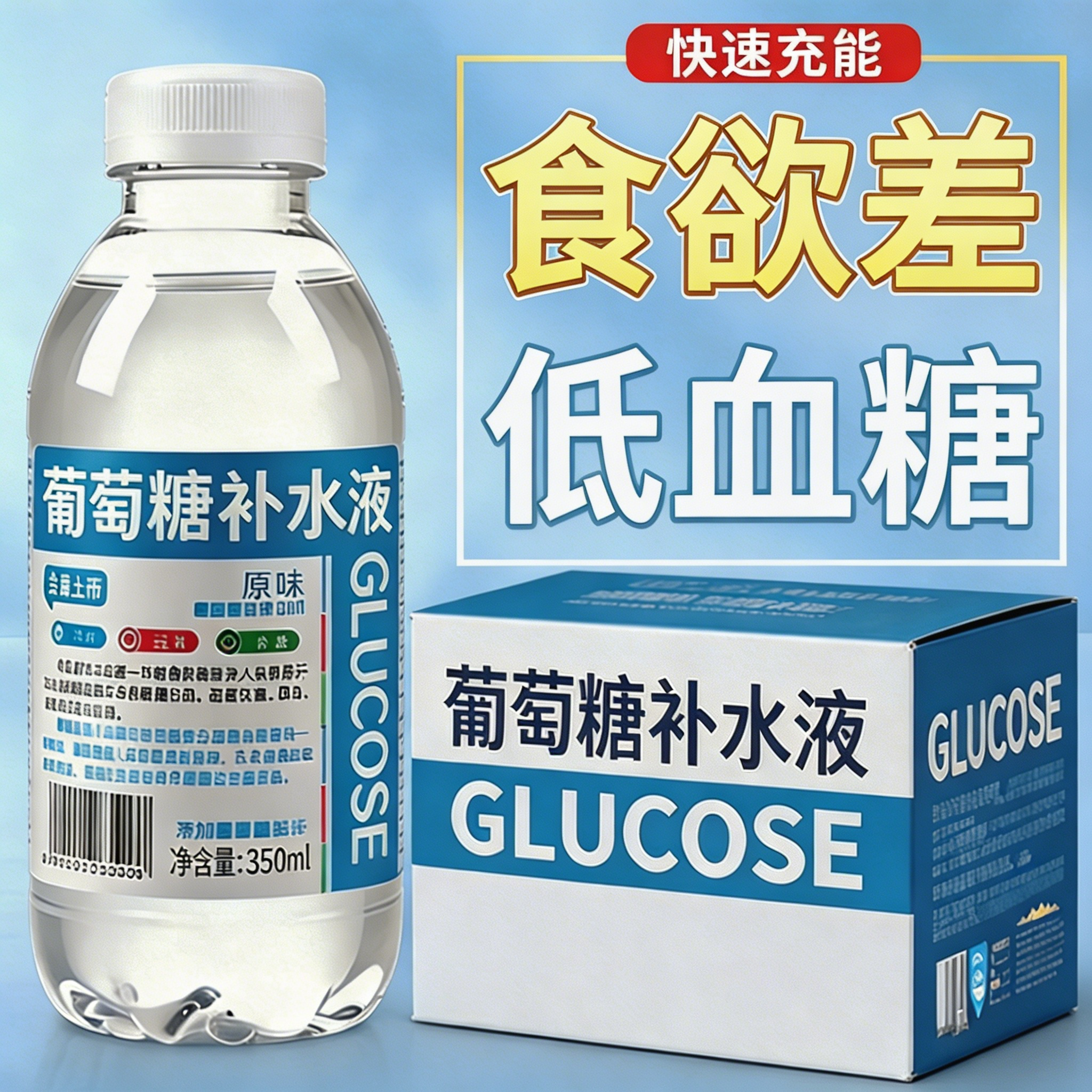 正品葡萄糖补水液24瓶整箱官方旗舰缓解疲劳补充能量补水解渴饮品