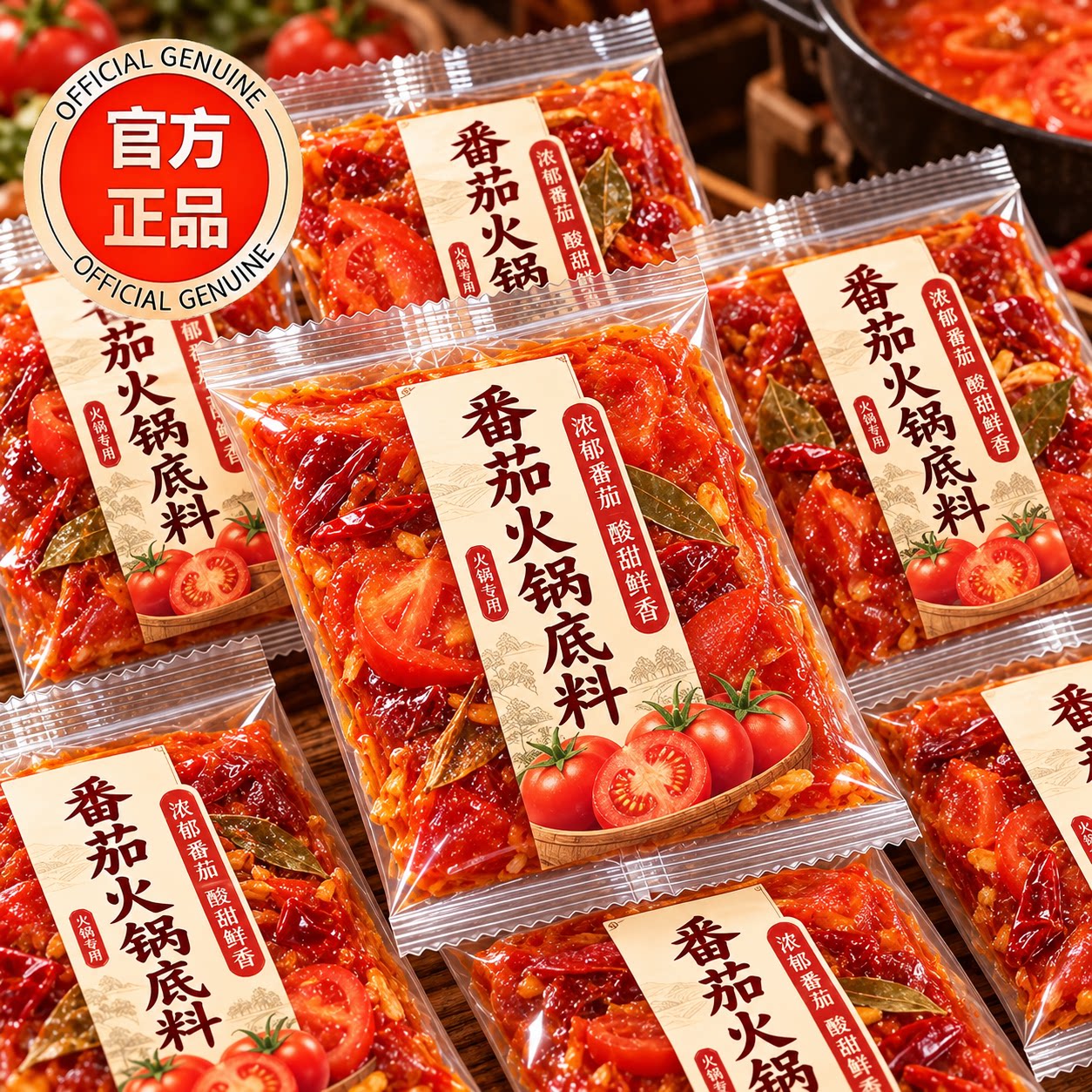 正宗番茄火锅底料一人份小包装新疆番茄浓缩番茄料理火锅炖菜家用