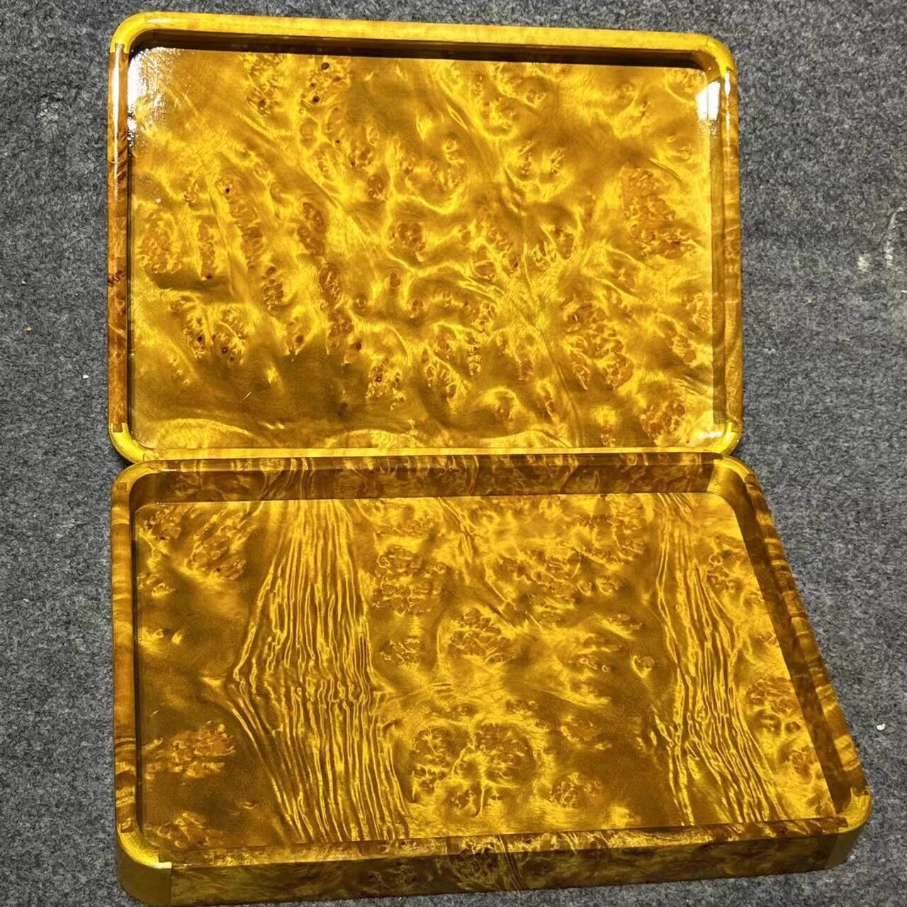 缅甸黄金樟托盘瘤疤水果盘茶托红木文承盘独板莆田木雕工艺品摆件