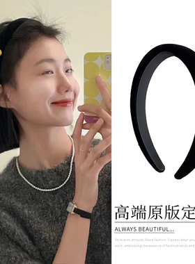 法式复古高级感金标丝绒发箍女设计感高颅顶发卡2024爆款春夏发饰