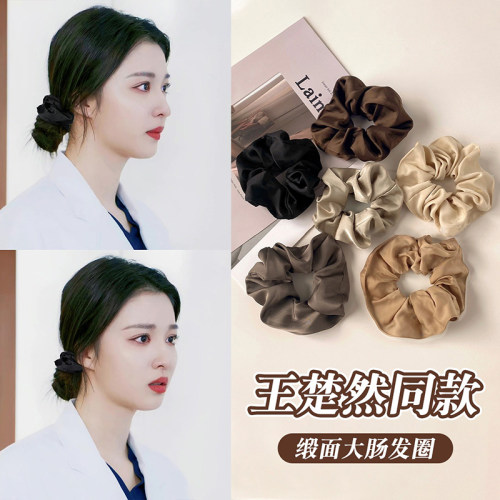 高级感发饰发圈优质绸缎发饰