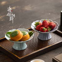 精致陶瓷盤高腳茶點盤點心盤