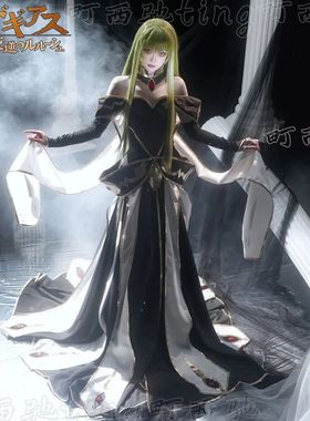 高还原反叛的鲁路修cos服CC皇后服装cosplay服装女装礼服长款新款
