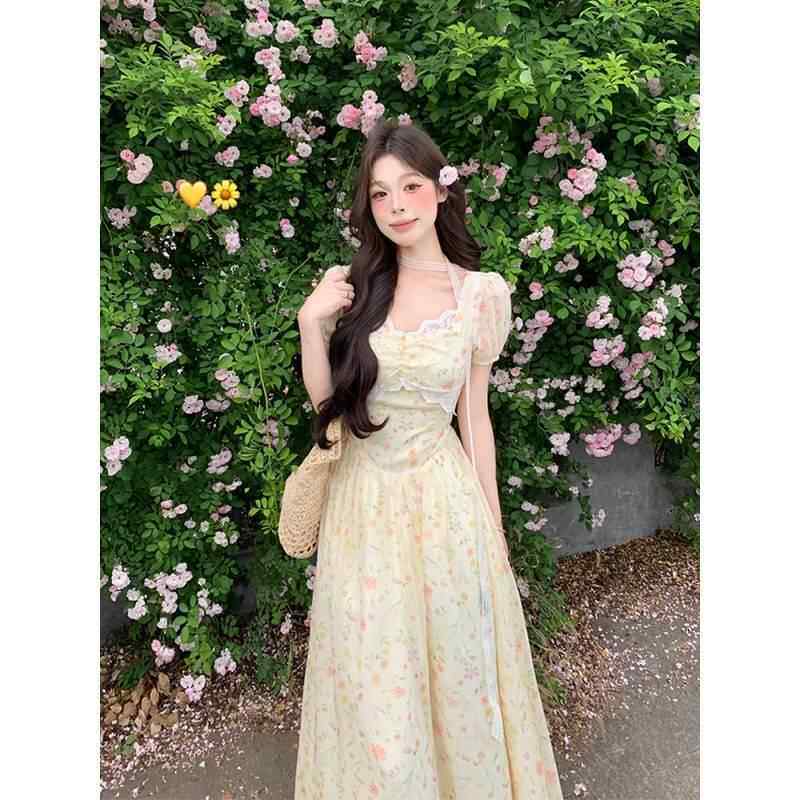 独特漂亮掐腰绝长裙连美衣裙子女夏季好2025新今RJEZdcKs年流行爆