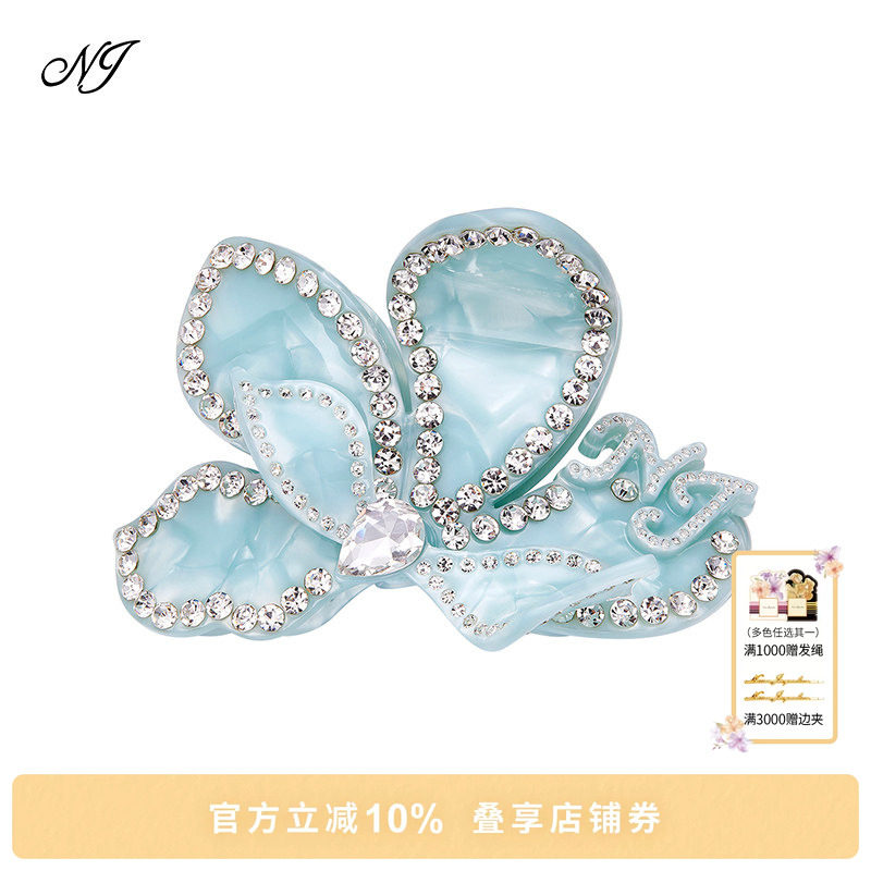 NJ三角梅花朵造型抓夹图片