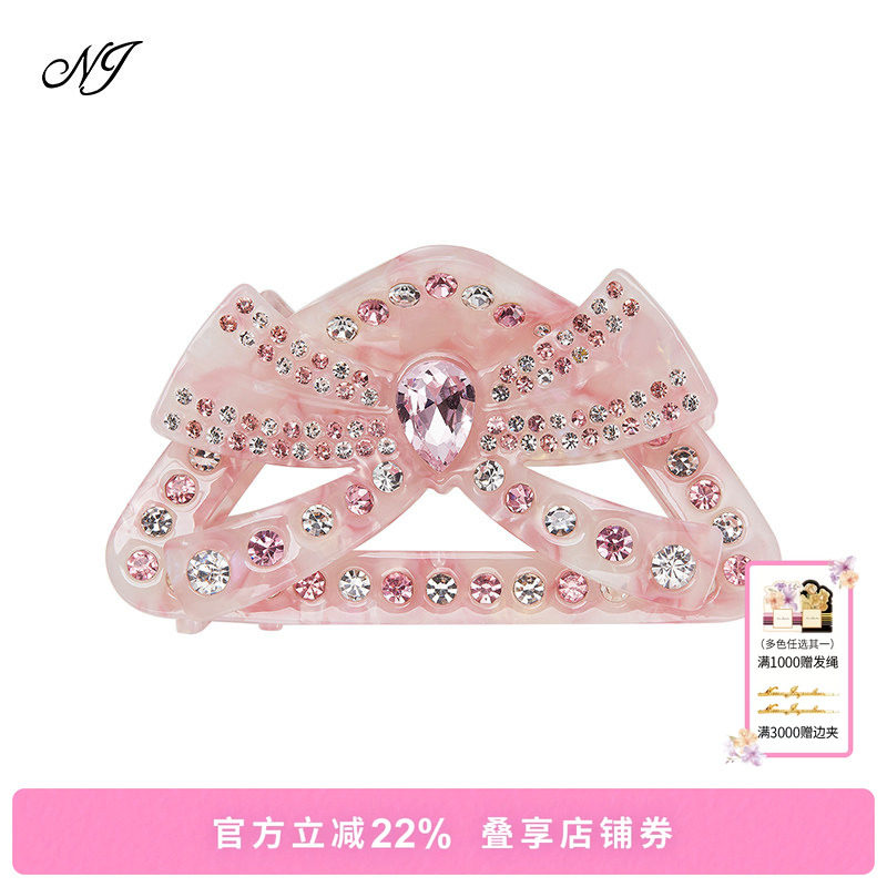 NJ蝴蝶结三角形抓夹发夹图片