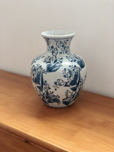 铃兰花系列可插花水培玄关博古架客厅新中式风格手绘青花瓷