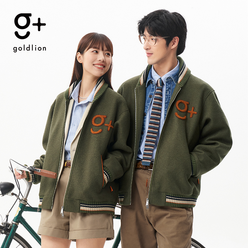 金利来g+山系字母logo棒球服外套