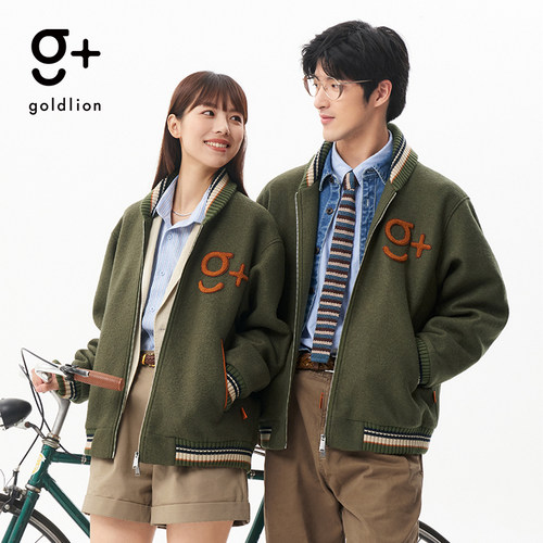 金利来g+山系字母logo棒球服外套