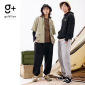 休闲裤 金利来 宽松纯色city boy 480G重磅棉质运动束脚长裤