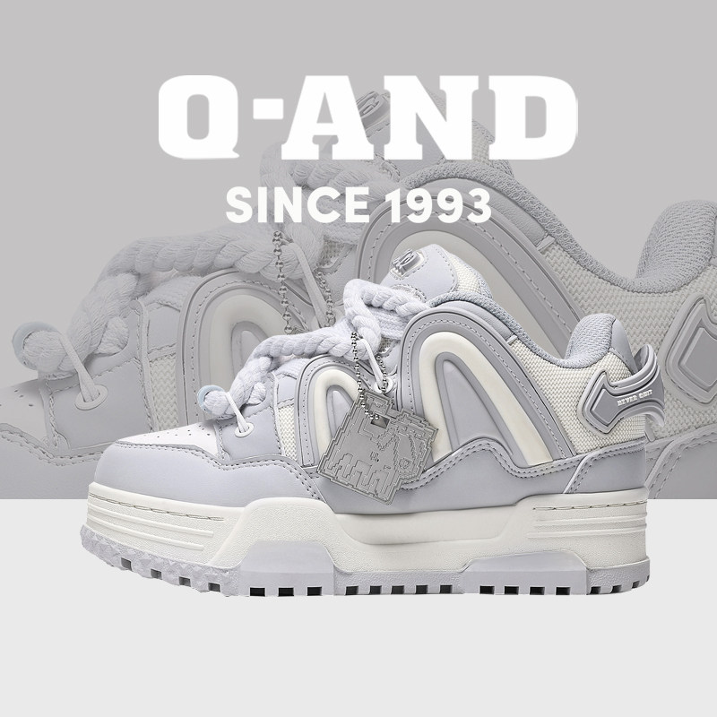 奇安达学生潮鞋原创小众厚底增高情侣面包鞋男款板鞋5CM大码女鞋