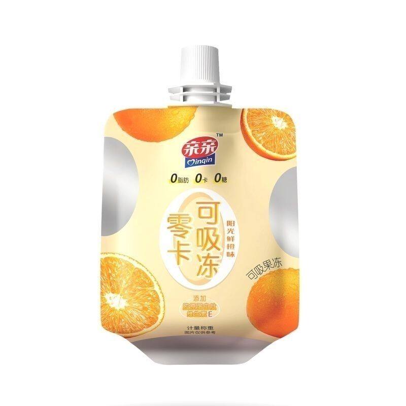 亲亲果冻零卡0糖0脂可吸冻0糖0脂0卡草莓味鲜橙味青提味葡萄味