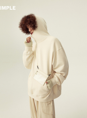 RESIMPLE简单点连帽卫衣男宽松百搭款立领上衣女秋季新款外套1132