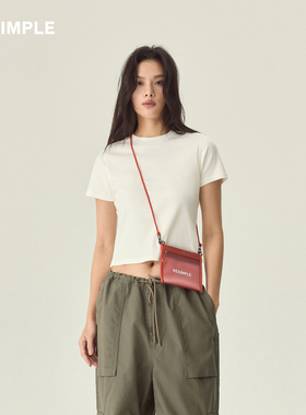 RESIMPLE简单点百搭白色短袖男基础款修身T恤女潮牌纯色内搭1207