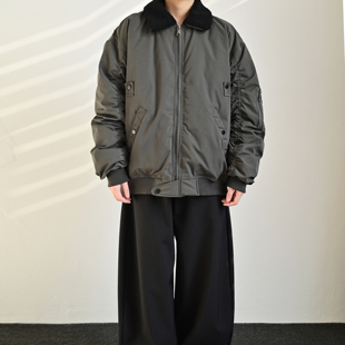 ZCBEAR美式复古毛领飞行羽绒夹克男冬季羽绒服冬季防寒保暖外套潮