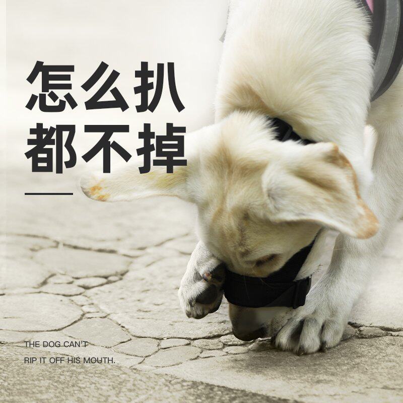 狗嘴套防乱咬乱吃大型犬宠物止吠器拉布拉多可喝水尼龙牵引绳嘴罩