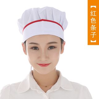 新品  。女士厨师帽厨房帽子炒菜食堂长发防油烟女厨师帽家用餐厅