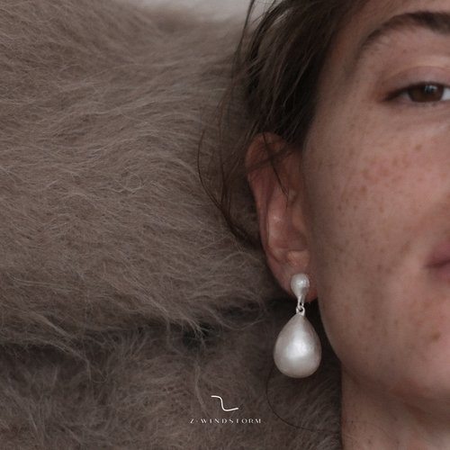 【冬季新款】纯银掉落水滴耳环