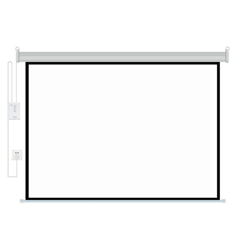 网红投影幕布电动家用自动升降120/150寸180寸200寸250壁挂投影仪