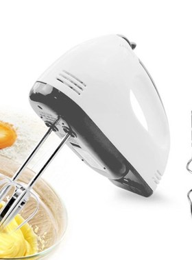 Kitchen 7-Speed Electric Hand Mixer Whisk Egg Beater Cake Ba