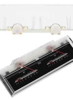 P 78WTC OG VU Meter Dual Header DB Amplifier Level Audio Met