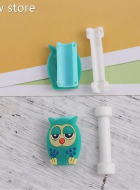 4Pcs Cale Winder Pr1otectivet Case Caroon Owlb Datai Lne Pro