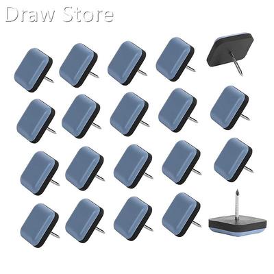 20Pcs Chair Glides Furniture Sliders PTFE Easy Moving Pads S