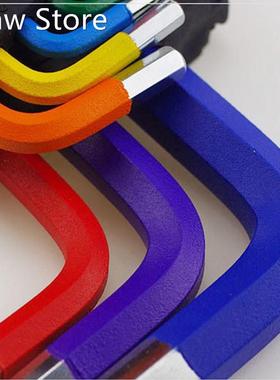 9Pcs 1.5mm-10mm Color Coded Ball-End Hex Allen Key L Wrench