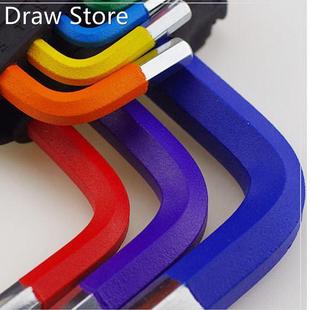 9Pcs 1.5mm-10mm Color Coded Ball-End Hex Allen Key L Wrench
