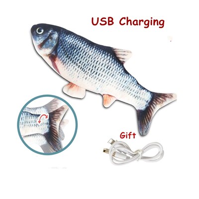 1PC Cat Wagging Catnip Toy 30CM Pet Cat Toy USB Charging Sim