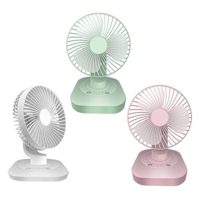 3000mAh USB Rechargeable 120 Degree Oscillation Desk Fan 3 G