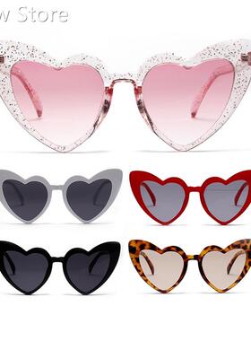 Heart Sunglasses Women brand designer Cat Eye Sun Glasses R