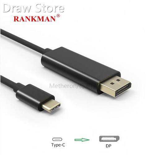 Type-C USB C to DP Display Port 4K Displayport Cable for Mac