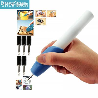 1pc Electric Jewellery Metal Plastic Glass Wood Engraver Pen