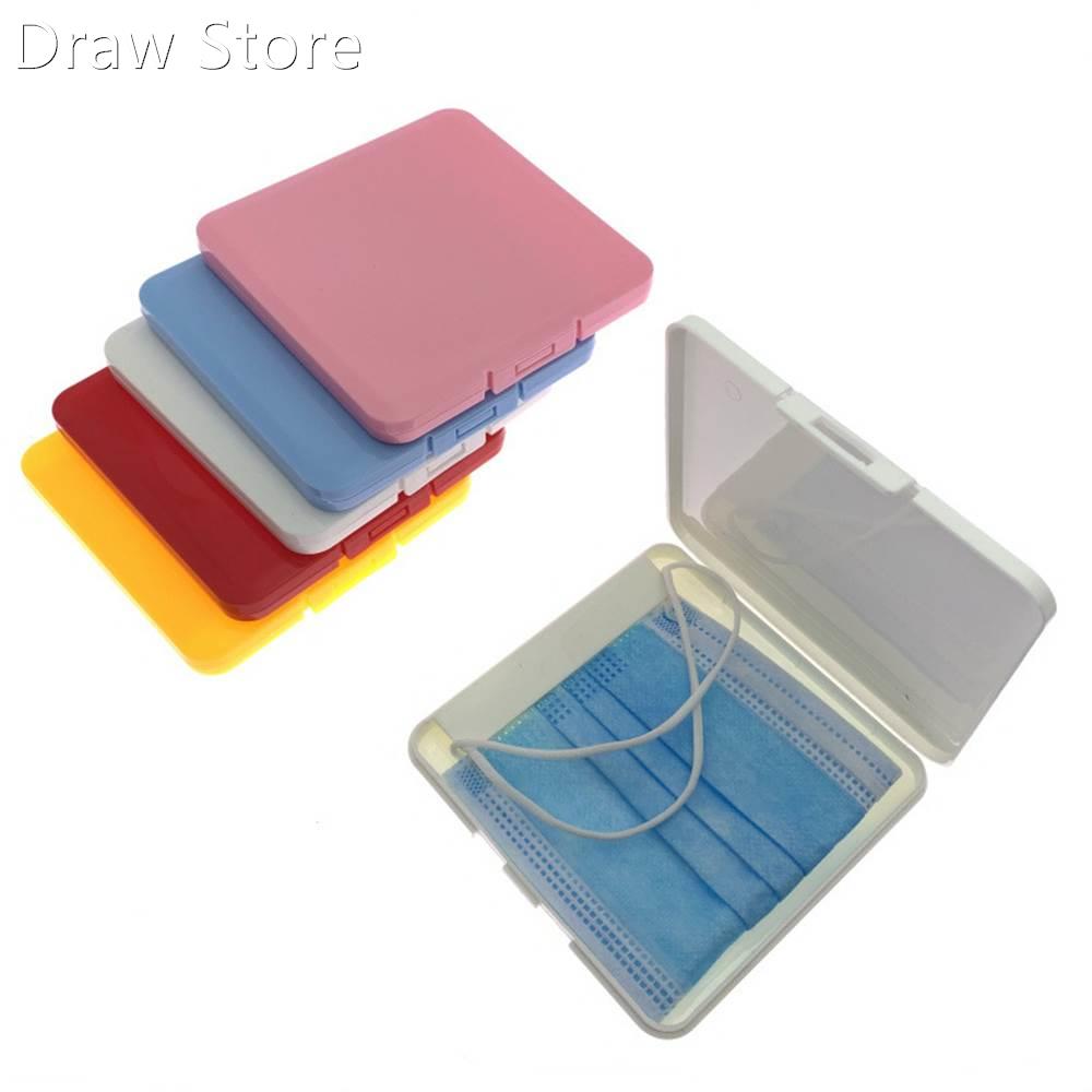 Portable Dustproof Face Shield Mask Storage Box Moisture Pr