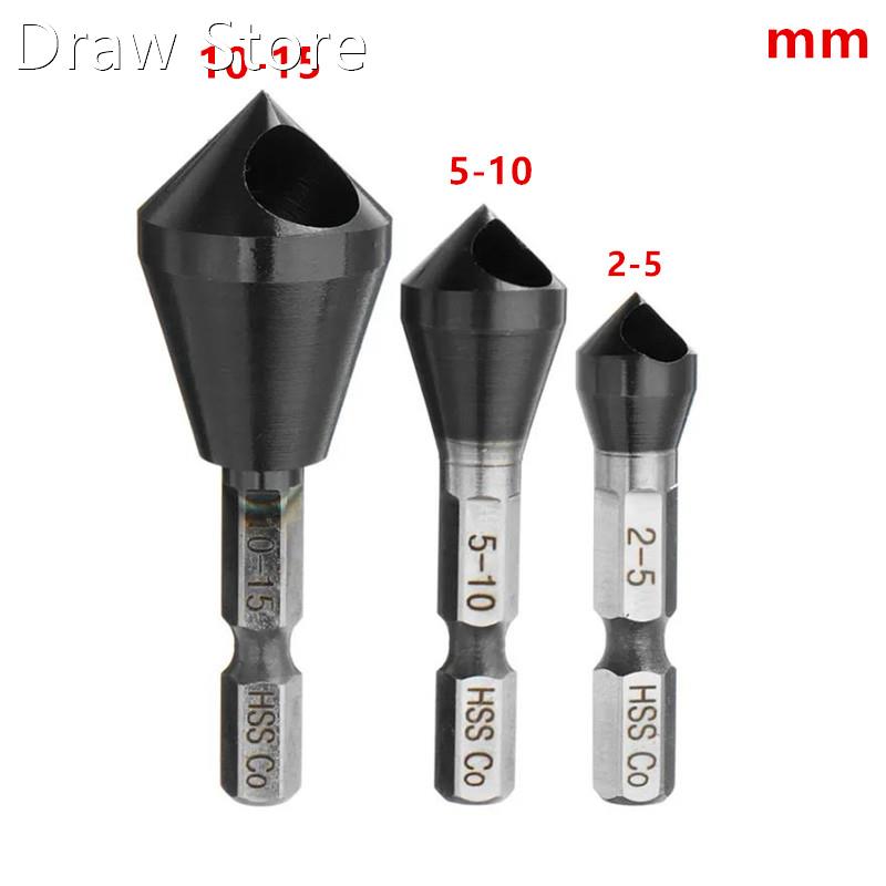 HRC89 TiAlN Countersink Drill Bit M35 Cobalt 1/4
